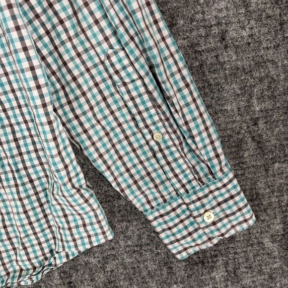 J.Crew Shirt Mens L Gingham Preppy Business Casual Tailored Worn Broken In Look - Picture 8 of 13